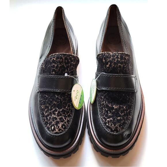 Paul Green Natasha Leopard Print Leather Loafers Size 7.5 NWOB - Picture 2 of 15